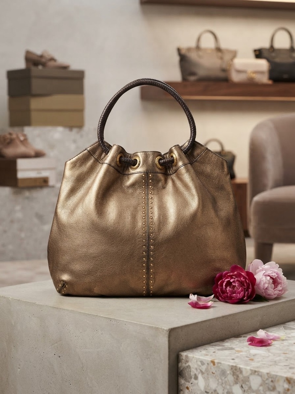 Michael Kors Astor Ring Shoulder Bag